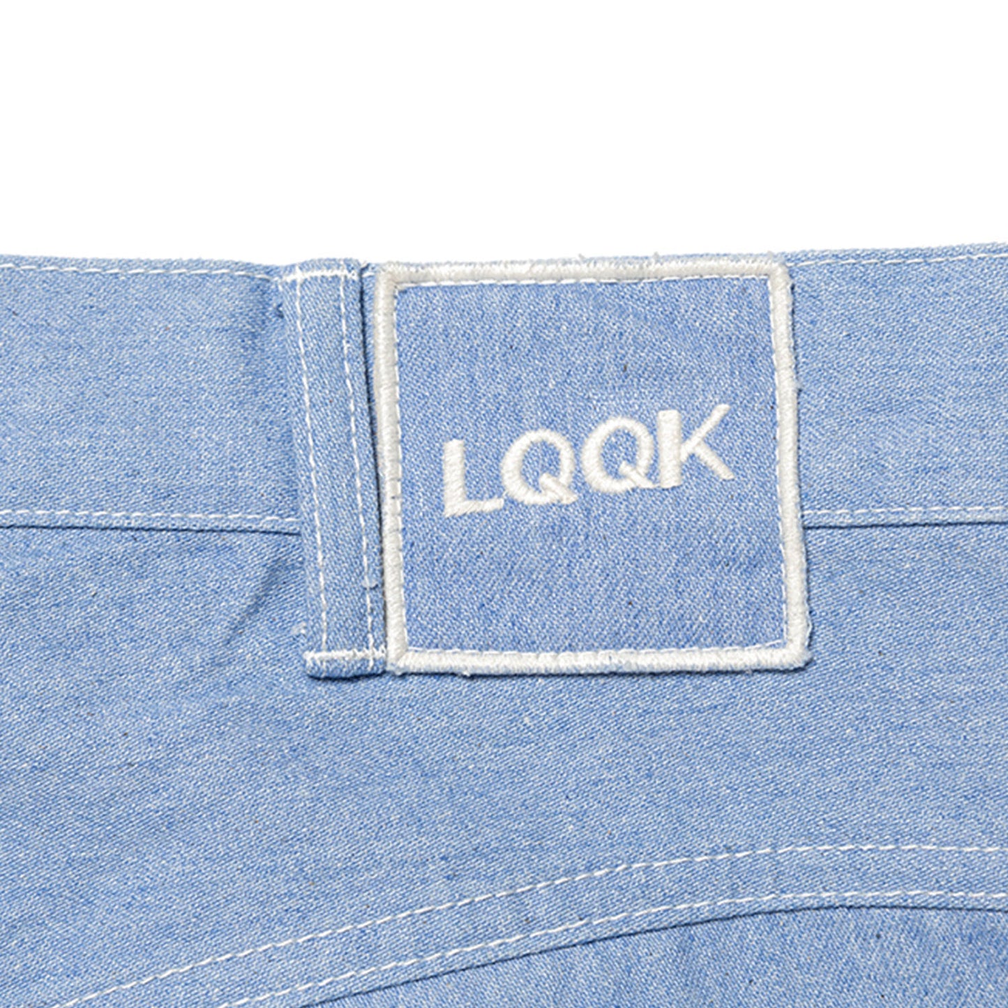 LQQK STUDIO|EMBOSSED 5 POCKET DENIM PANTS|LIGHT BLUE