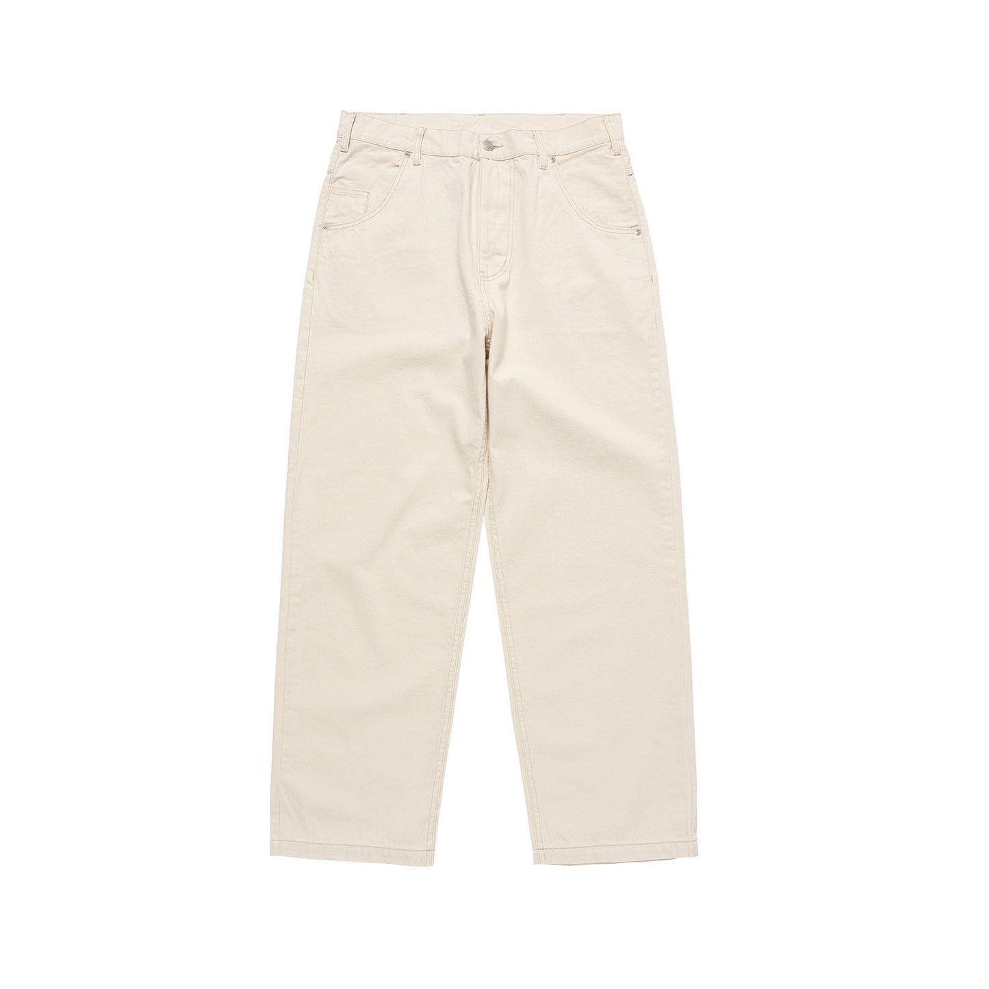 LQQK STUDIO|EMBOSSED 5 POCKET DENIM PANTS|NATURAL