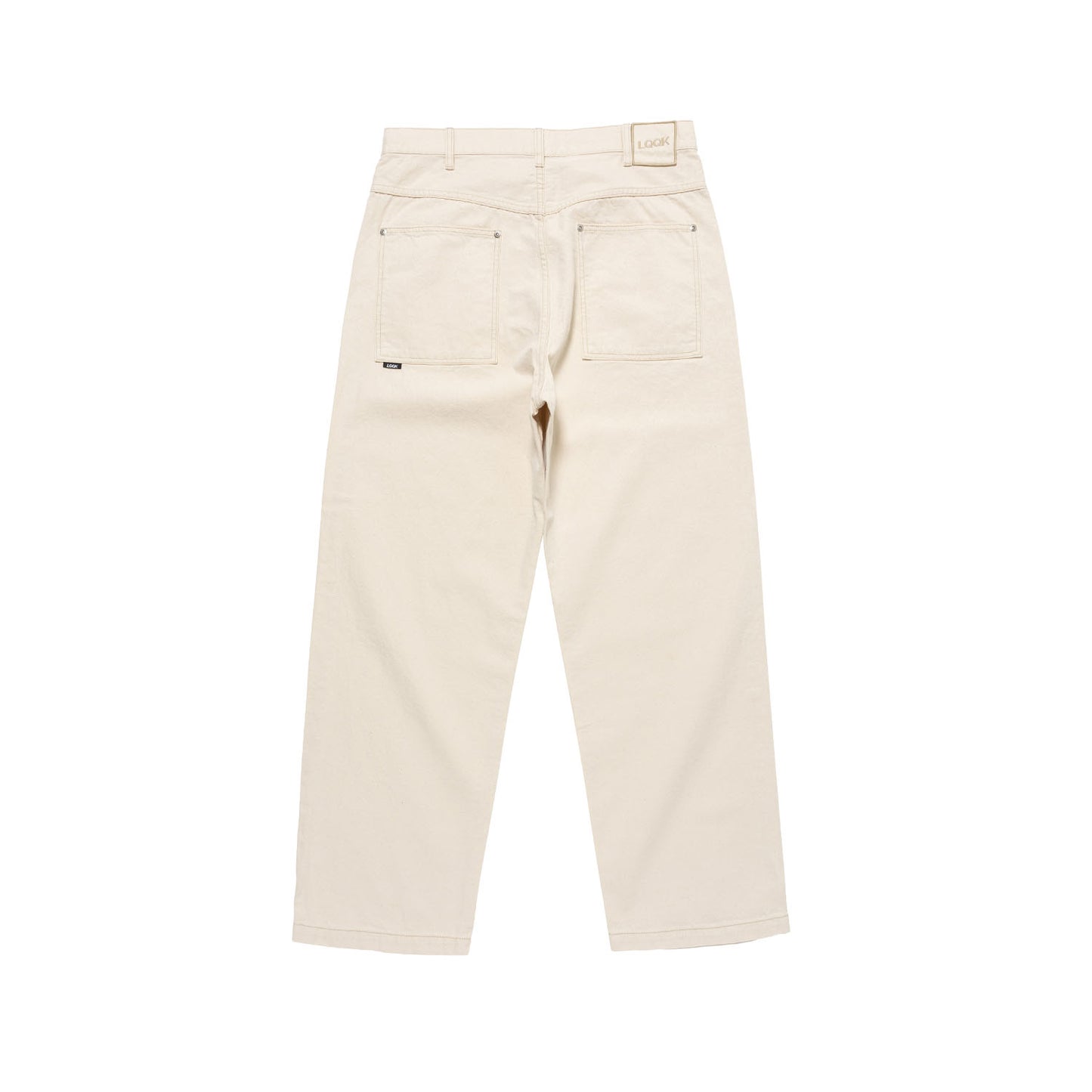 LQQK STUDIO|EMBOSSED 5 POCKET DENIM PANTS|NATURAL