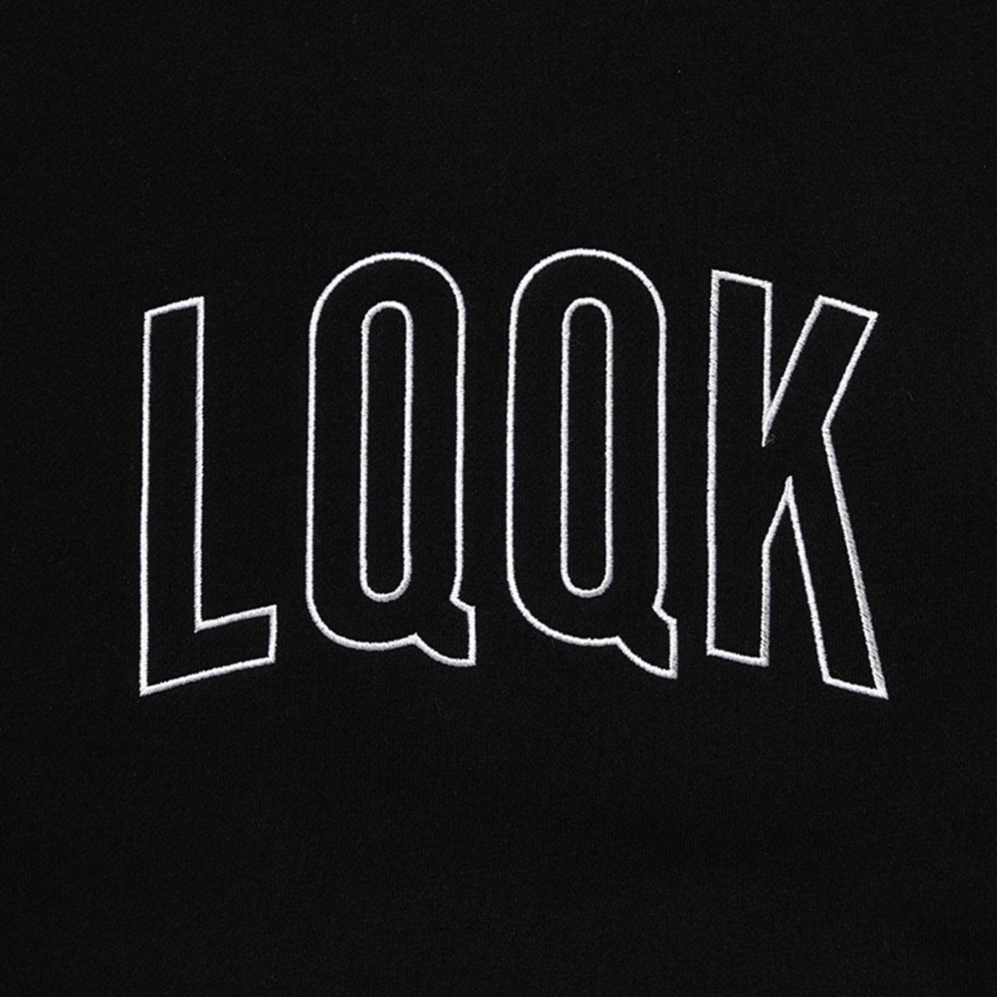 LQQK STUDIO|PINTUCK CREWNECK|BLACK