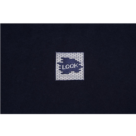 LQQKSTUDIO|LONGSLEEVE BRICK LOGO|NAVY