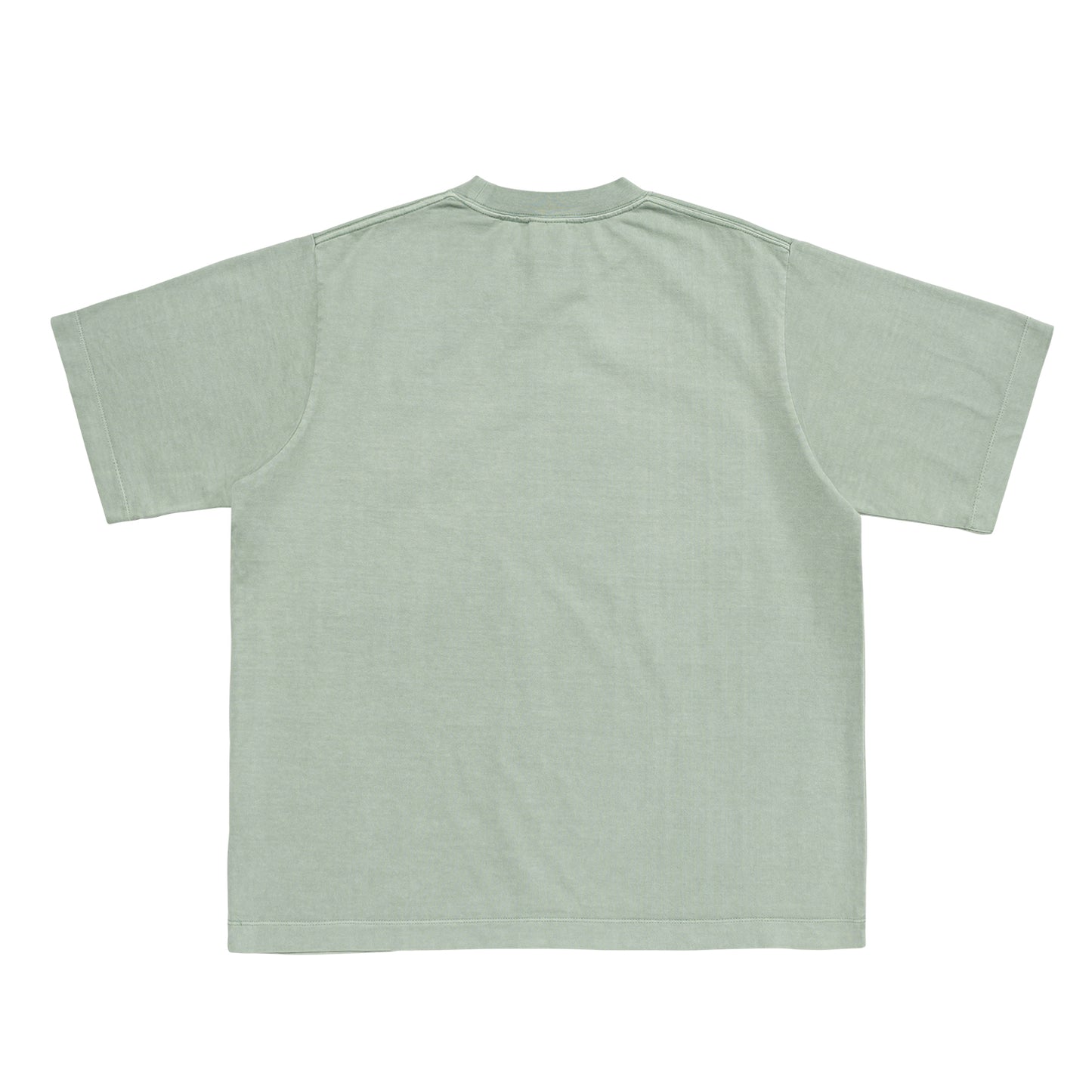 LQQKSTUDIO|PIGMENT WASHED TEE|WASHED GREEN