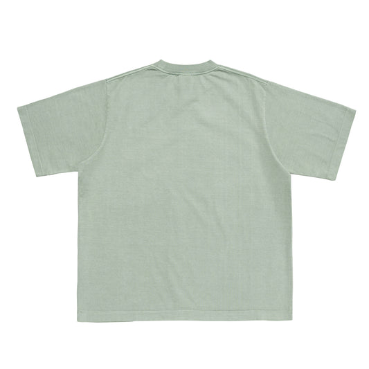 LQQKSTUDIO|PIGMENT WASHED TEE|WASHED GREEN