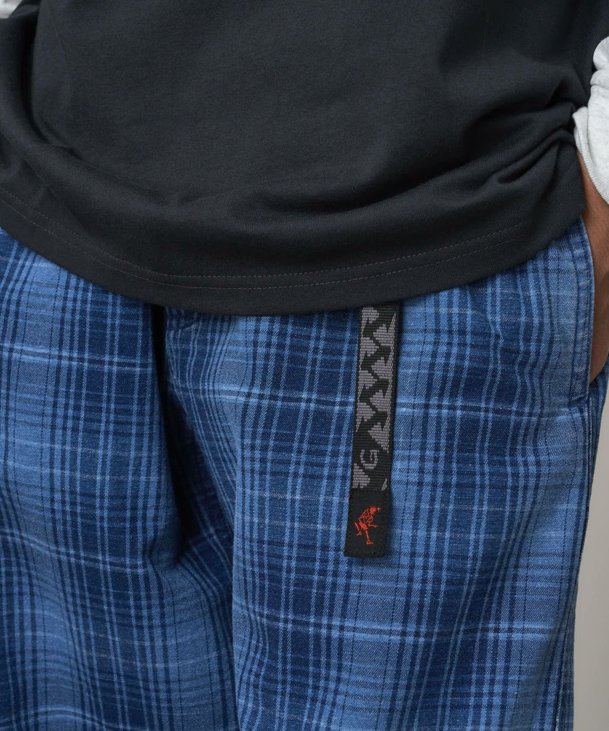 GRAMICCI|O.G. DENIM PLAID PANT|INDIGO CHECKERED PLA