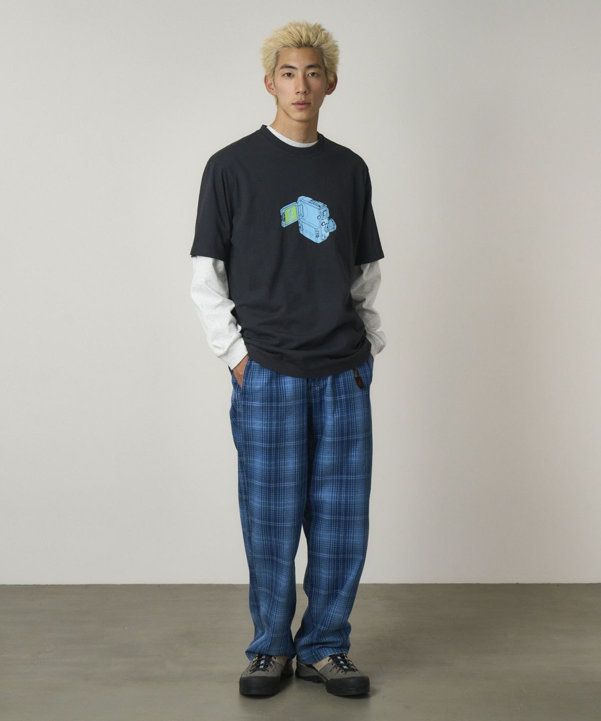 GRAMICCI|O.G. DENIM PLAID PANT|INDIGO CHECKERED PLA