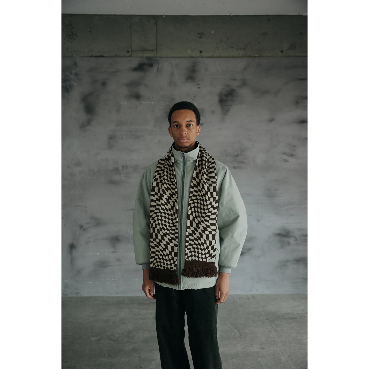 COMFORTABLE REASON|OP Scarves|BROWN×OFF