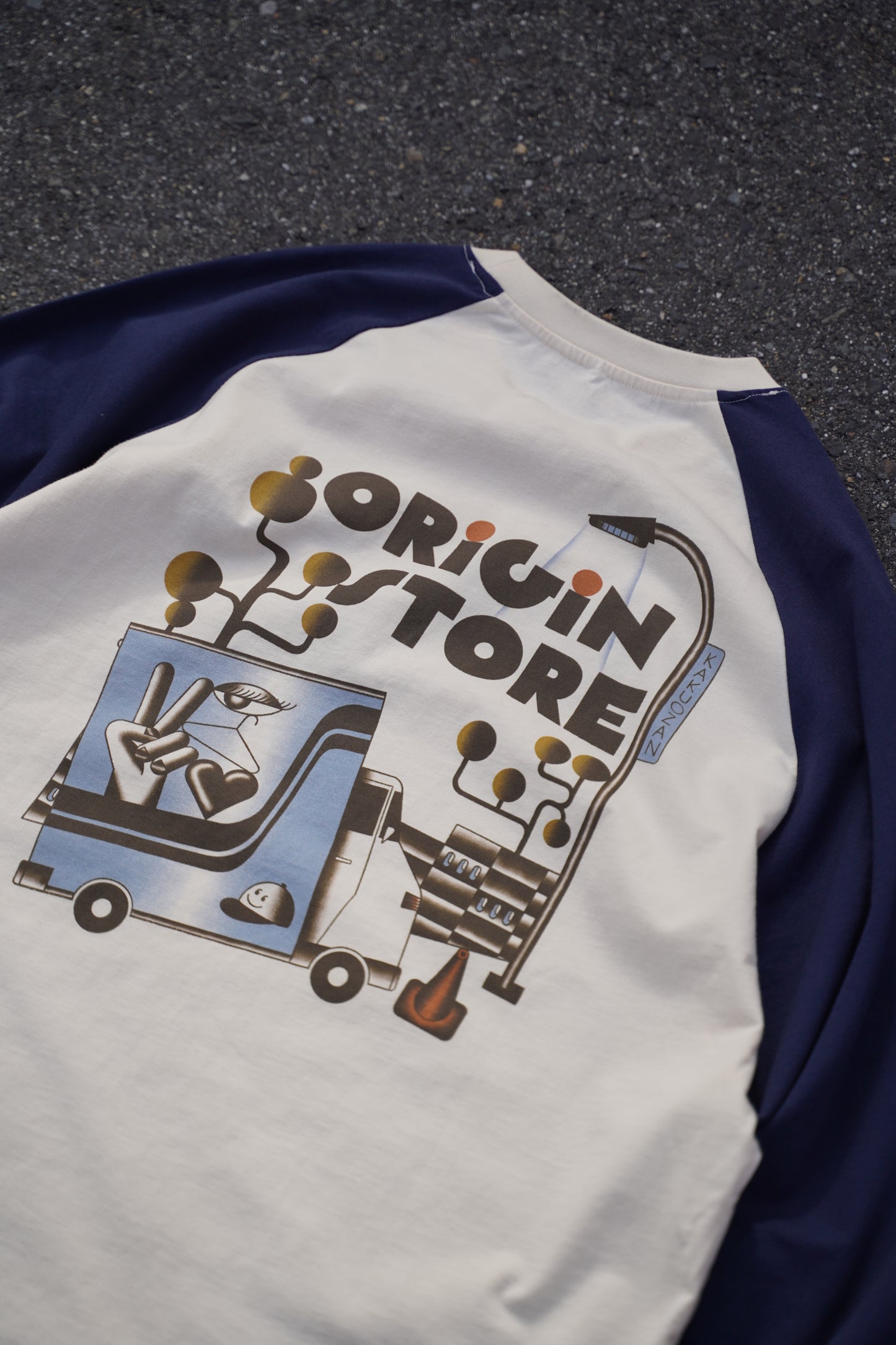 Origin Original|JOSH Raglan L/S Tee|OFF WHITE