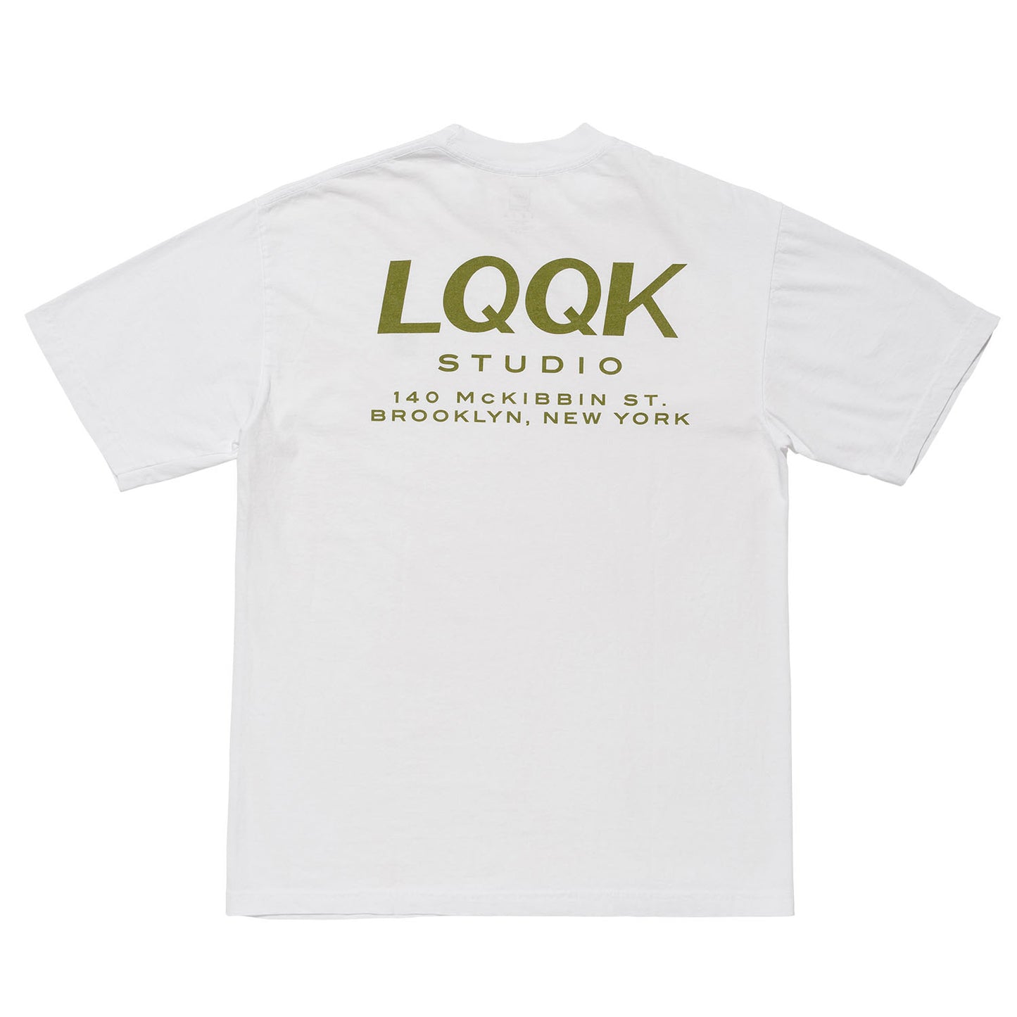 LQQKSTUDIO|ADDRESS TEE|WHITE