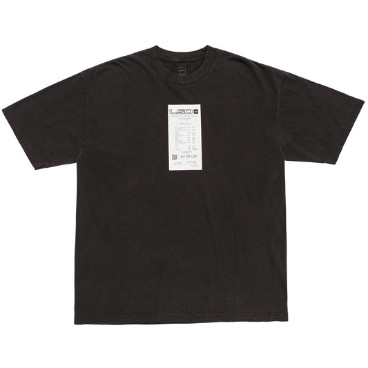 LQQKSTUDIO|LSD TEE|WASHED BLACK