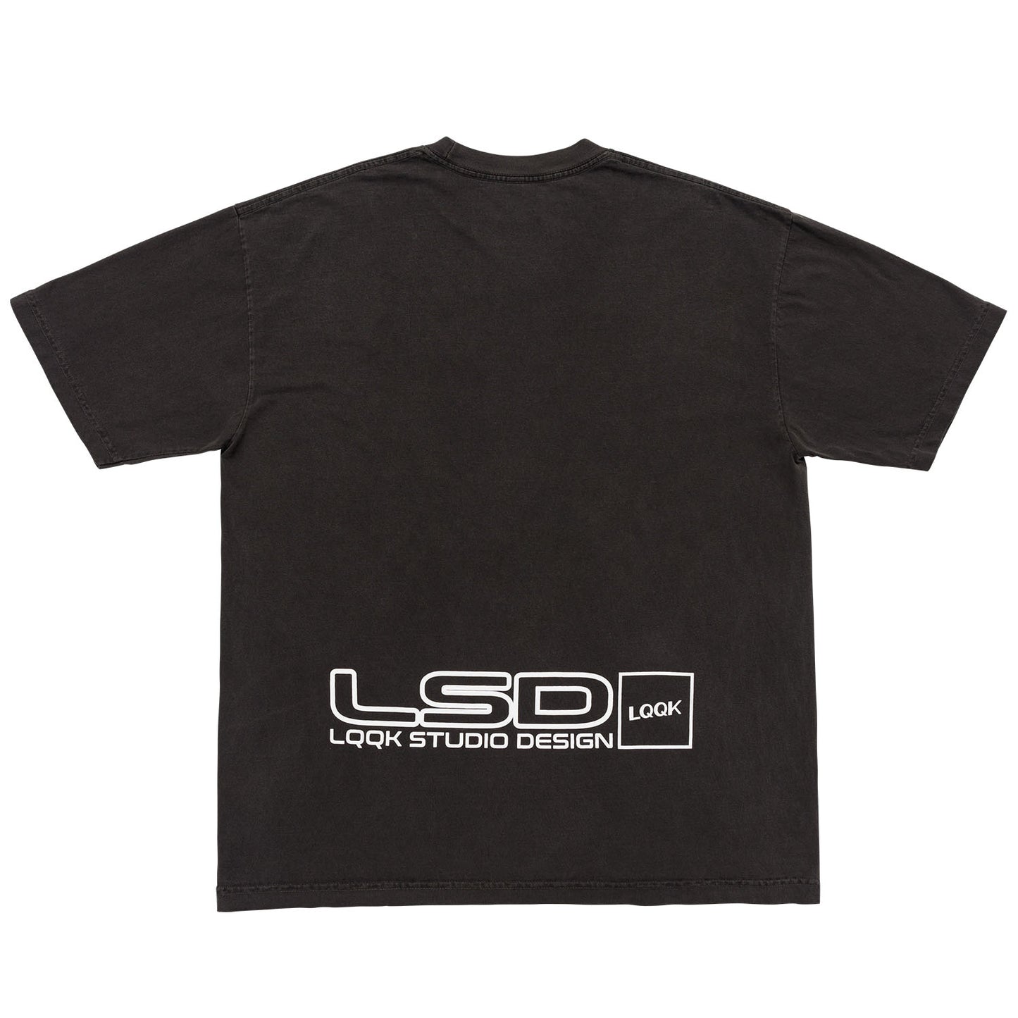 LQQKSTUDIO|LSD TEE|WASHED BLACK