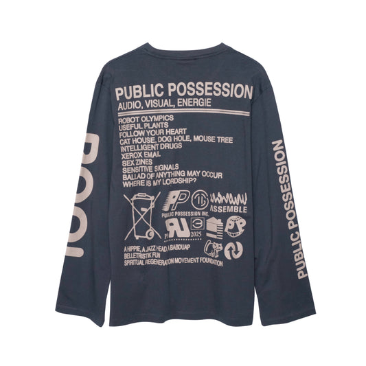 Public Possession|Planet P.P. MIX Long Sleeve|India Ink