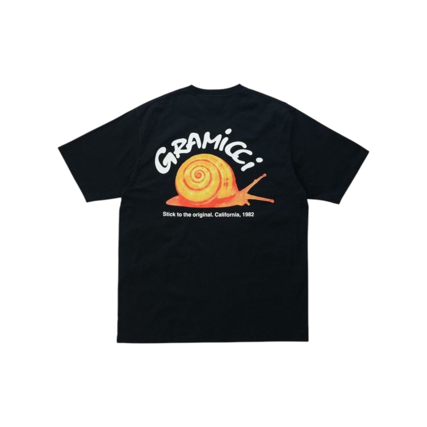 GRAMICCI|SNAIL TEE|VINTAGE BLACK