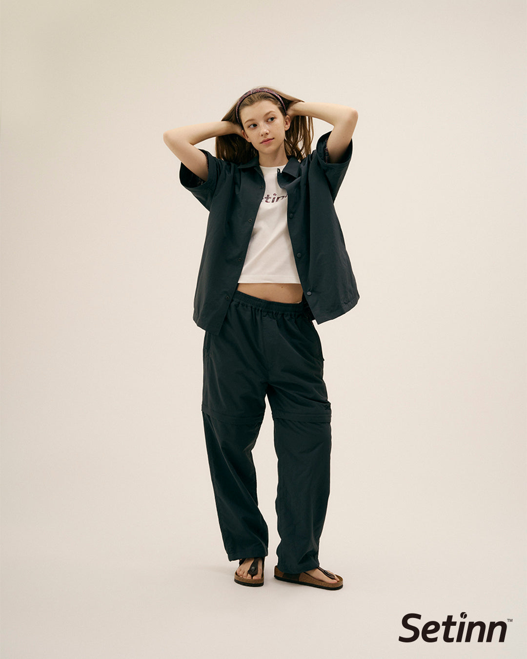 SETINN|Ballperson 2Way Pants|CHARCOAL