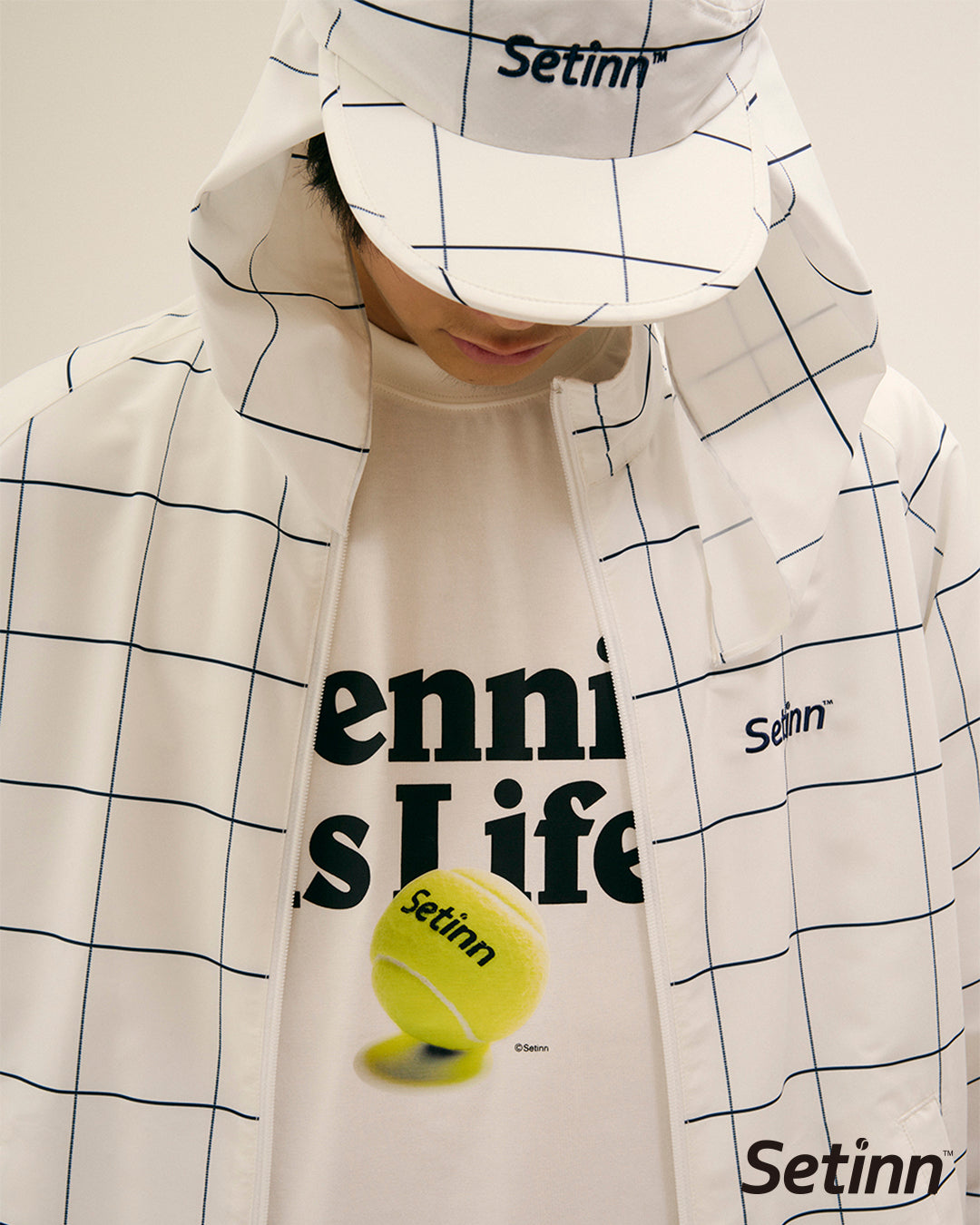 SETINN|Tennis Is Life Tee|WHITE