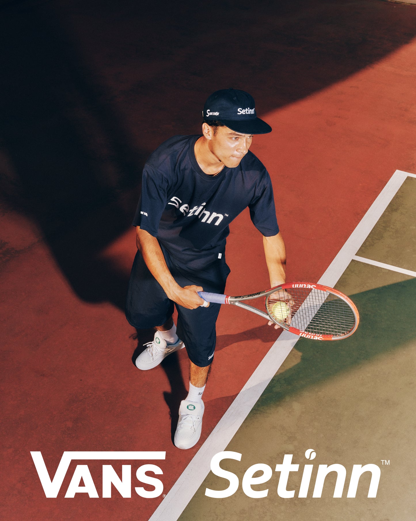 SETINN|VANS*Setinn Script TEE|NAVY