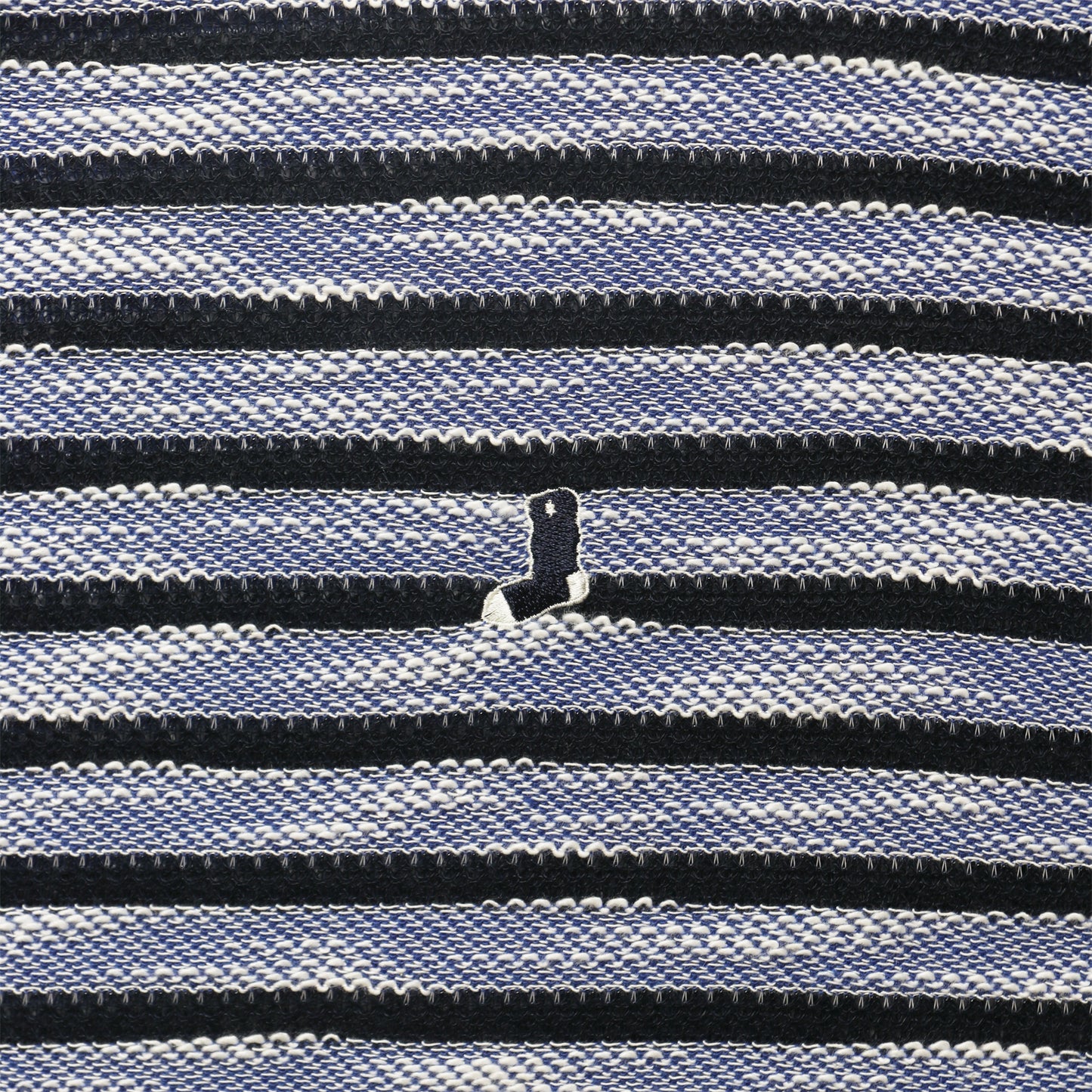 Whimsy|Slub Knit Border Tee|Blue