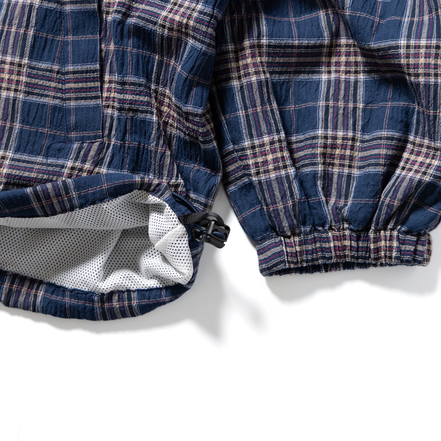 THINKTHING|Plaid Light Zip Jacket|NAVY CHECK