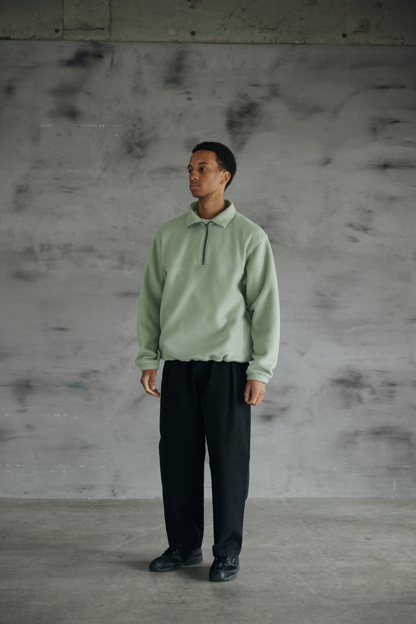 COMFORTABLEREASON|DUCK DAILY SLACKS|BLACK