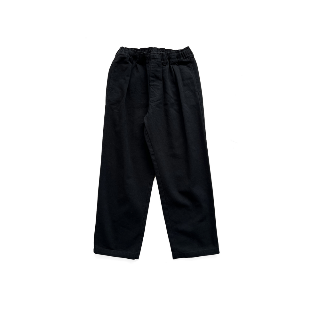 COMFORTABLEREASON|DUCK DAILY SLACKS|BLACK