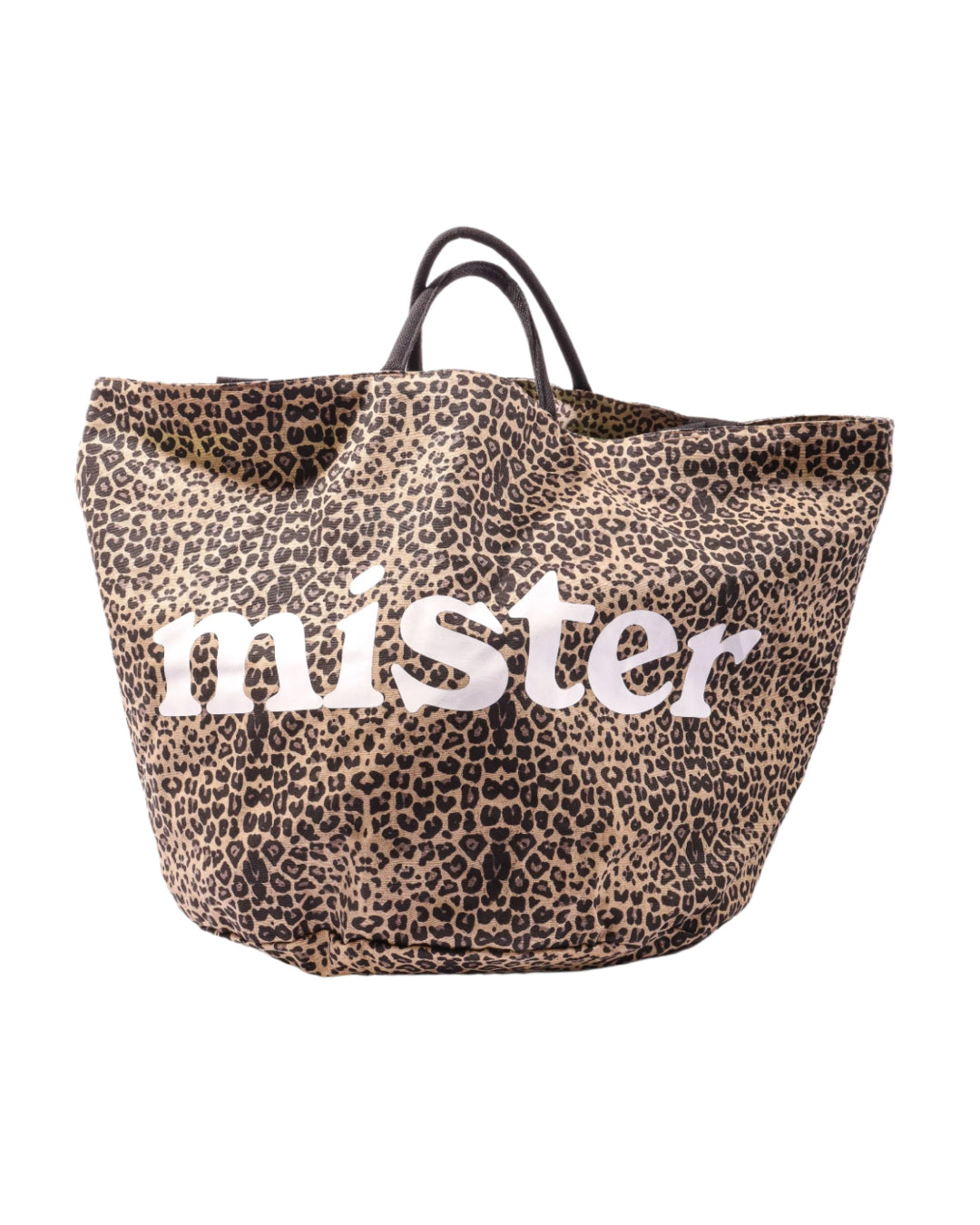 MISTER GREEN|Large Round Tote / Grow Bag|LEOPARD