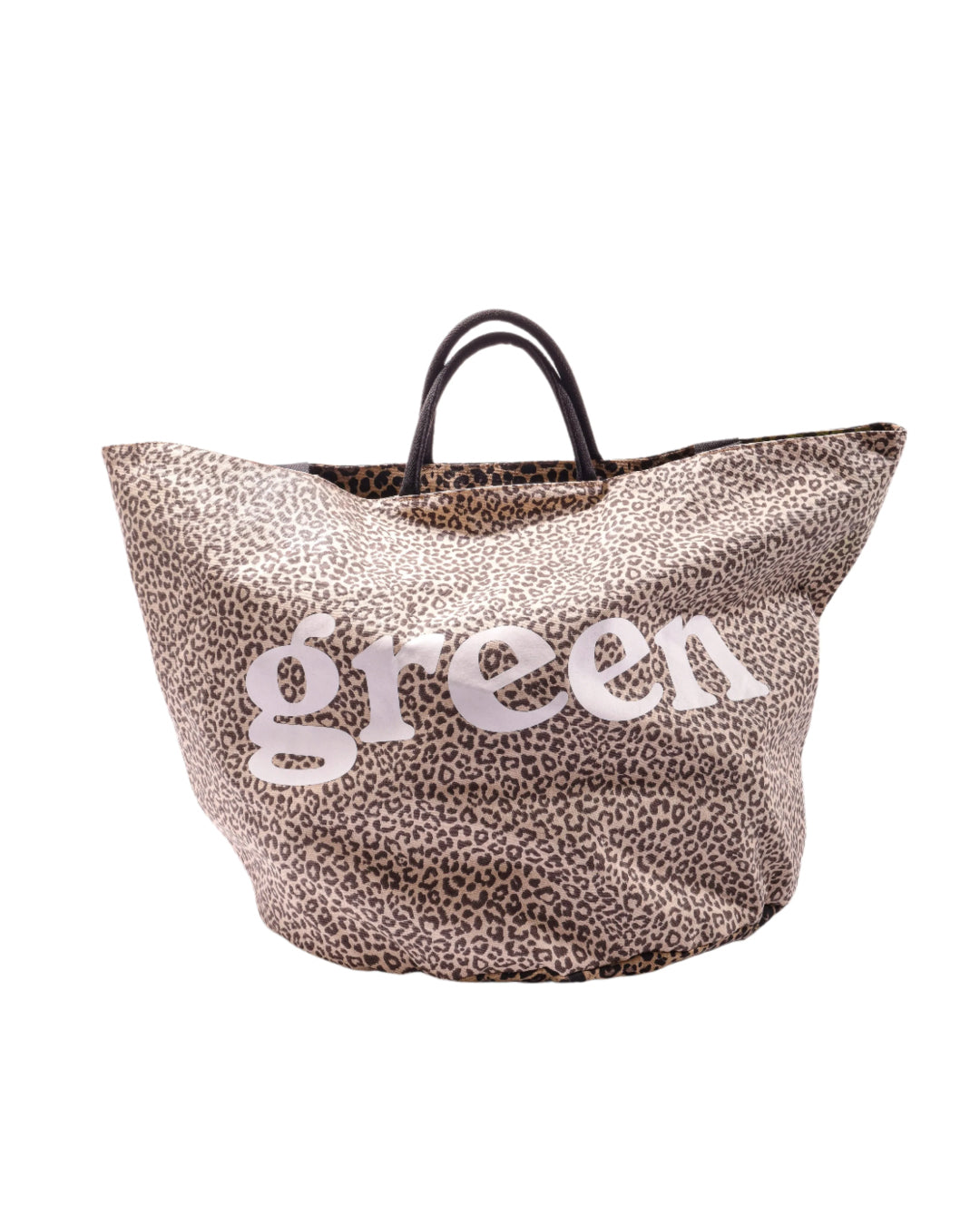 MISTER GREEN|Large Round Tote / Grow Bag|LEOPARD