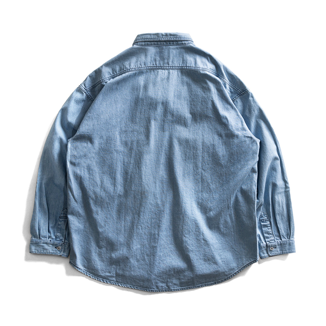 DeMarcoLab|SILVER DUB DENIM SHIRT