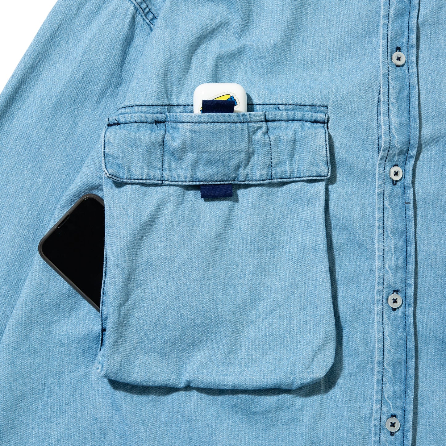 DeMarcoLab|SILVER DUB DENIM SHIRT