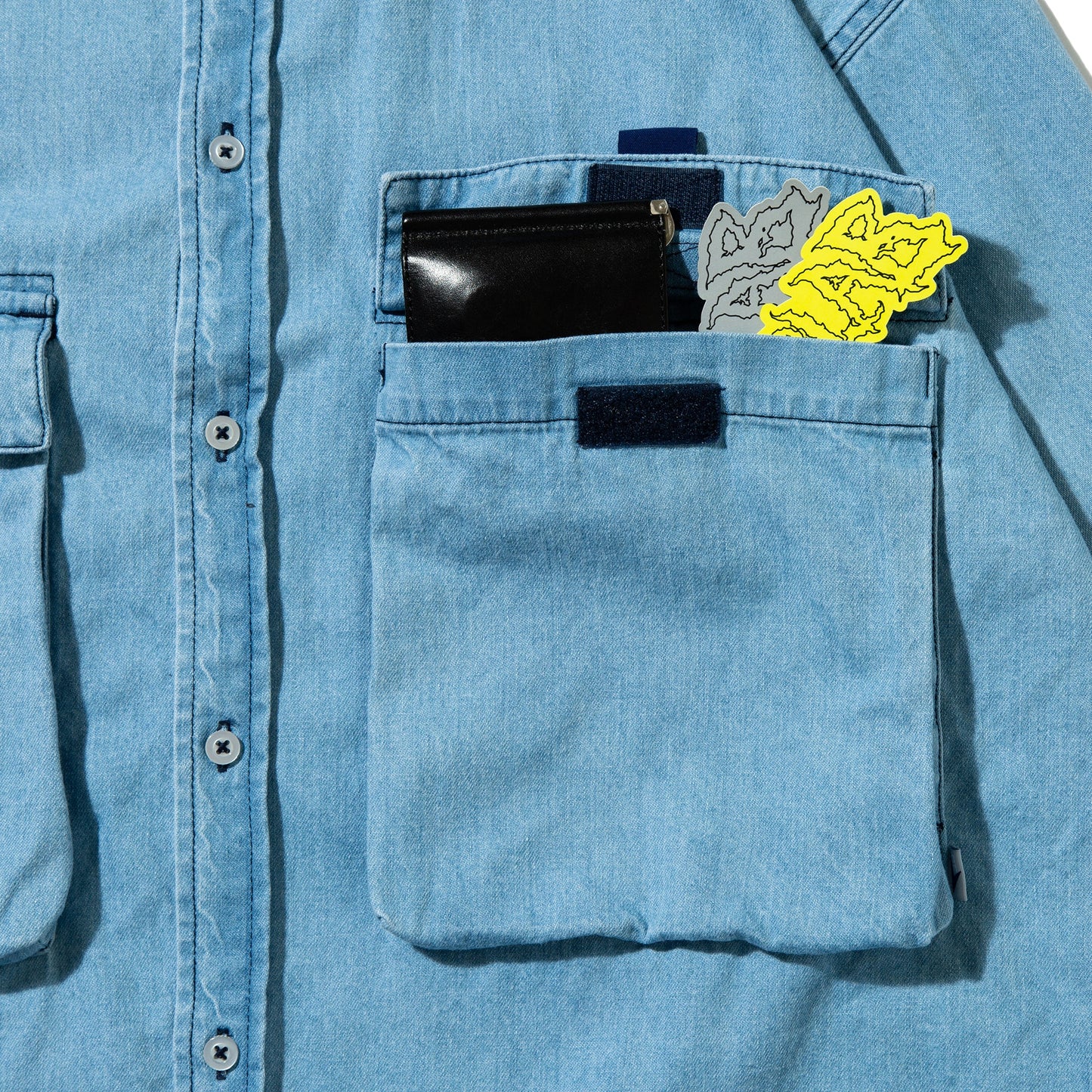 DeMarcoLab|SILVER DUB DENIM SHIRT