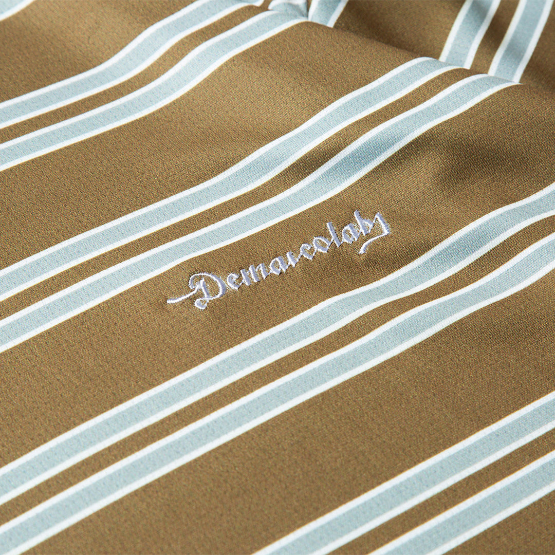 DeMarcoLab|SUPER RECORD STRIPED TEE (BEIGE)