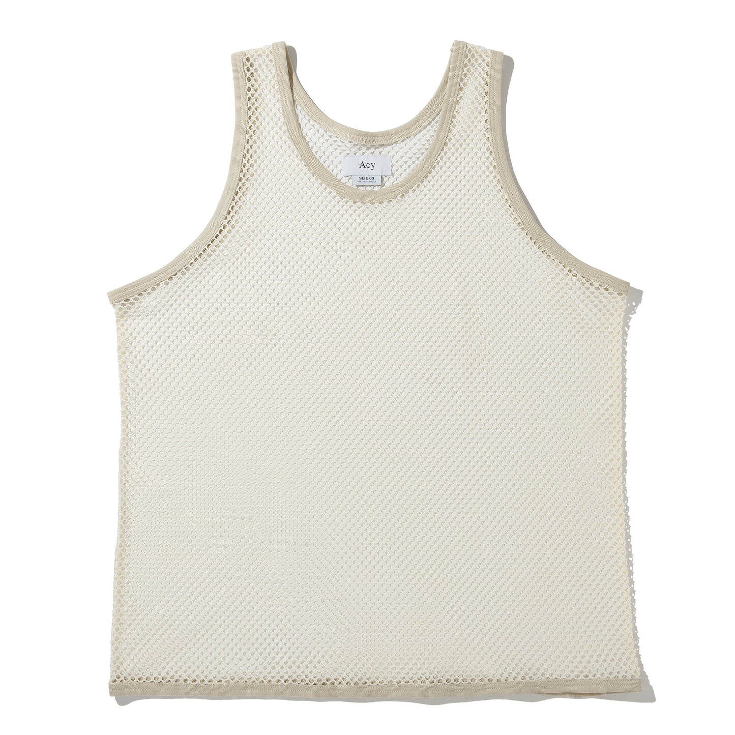 Acy｜MESH TANK TOP V2｜CREAM