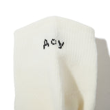 Acy｜2-PACK M.SHORT SOCKS｜WHITE&GRAY