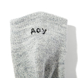 Acy｜2-PACK M.SHORT SOCKS｜WHITE&GRAY