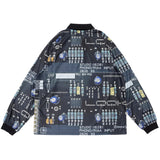 LQQK STUDIO｜CIRCUIT BOARD JERSEY｜BLACK