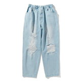 Acy｜SCRATCH DENIM PANTS ｜BLUE