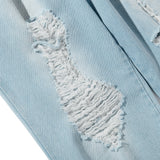 Acy｜SCRATCH DENIM PANTS ｜BLUE