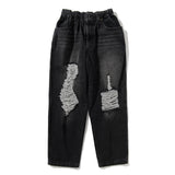 Acy｜SCRATCH DENIM PANTS ｜BLACK