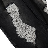 Acy｜SCRATCH DENIM PANTS ｜BLACK