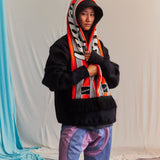 LQQKSTUDIO｜KNIT SCARF｜ORANGE