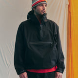 LQQKSTUDIO｜NYLON PULLOVER JACKET｜BLACK