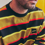 LQQKSTUDIO｜L/S RUGBY WEIGHT BORDER TEE BOX LOGO｜OLIVE