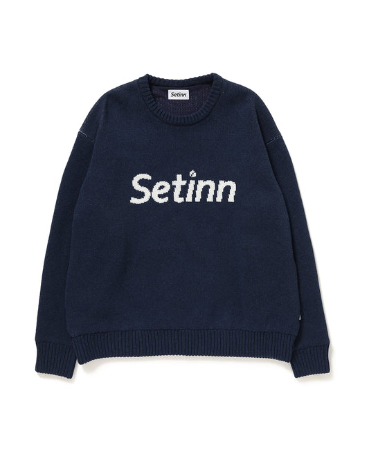 SETINN|Jacquard Knit|NAVY