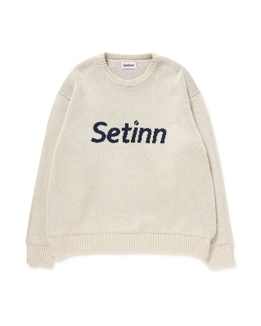 SETINN|Jacquard Knit|NATURAL