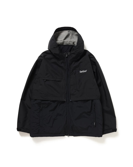 SETINN｜Setinn 3Way Court Jacket｜BLACK×BLACK