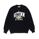 SETINN｜STN Bookstore Crew Sweat｜BLACK