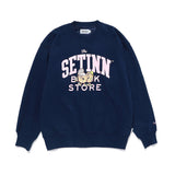 SETINN｜STN Bookstore Crew Sweat｜NAVY
