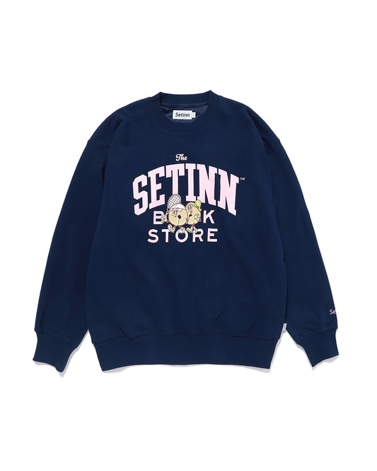 SETINN｜STN Bookstore Crew Sweat｜NAVY