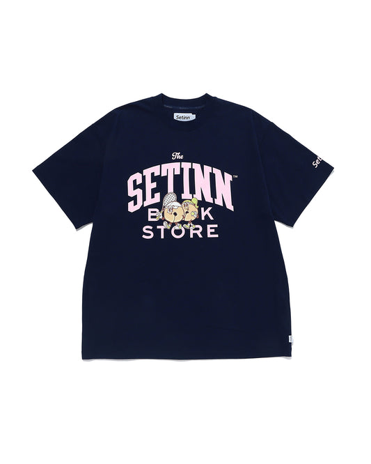 SETINN｜Bookstore Tee｜NAVY