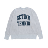 SETINN｜Champion STN TENNIS Crew Sweat｜ASH
