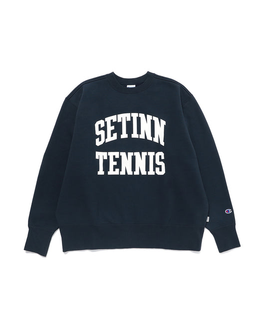 SETINN｜Champion STN TENNIS Crew Sweat｜NAVY