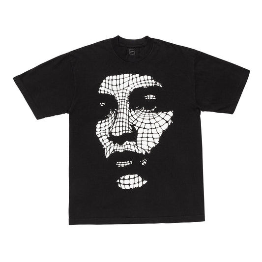 LQQKSTUDIO｜Webbed Face TEE｜BLACK